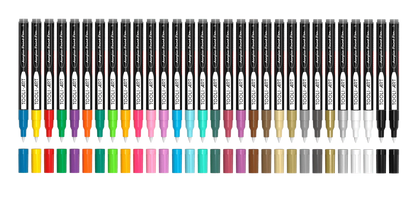 TOOLI SET DE CRAYONS ACRYLIQUES ESSENTIEL 30 PIÈCES EF 07MM