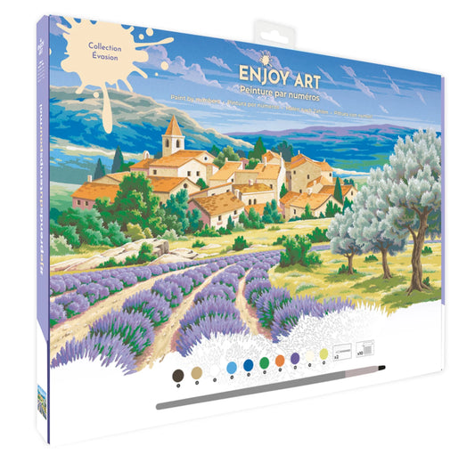 GODITI L'ARTE PEINTURE N° 30X40CM- LAVANDE EN PROVENCE