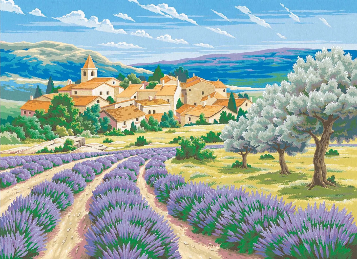 GODITI L'ARTE PEINTURE N° 30X40CM- LAVANDE EN PROVENCE