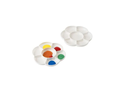 PALETTE EN PLASTIQUE MARGUERITE 7 ALVÉOLES AVEC COUVERCLE