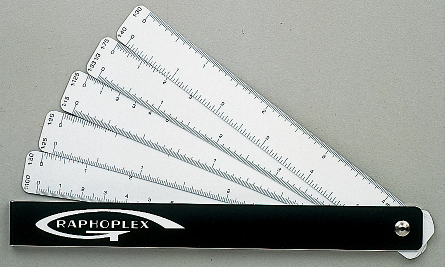 RÈGLE DE RÉDUCTION EN ÉVENTAIL 10 ÉCHELLES 15CM