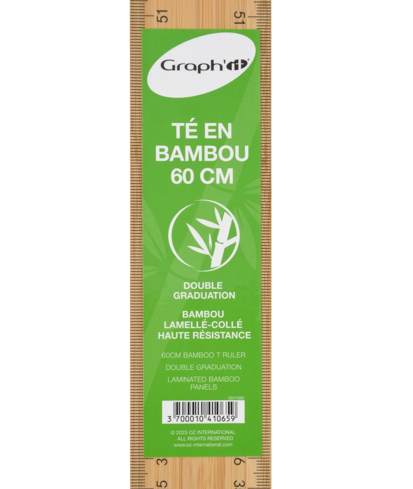 GRAPH'IT RÈGLE EN BAMBOU 60CM