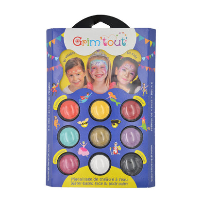 GRIM'TOUT PALETTE 9 COULEURS PRINCESSE 9X4ML