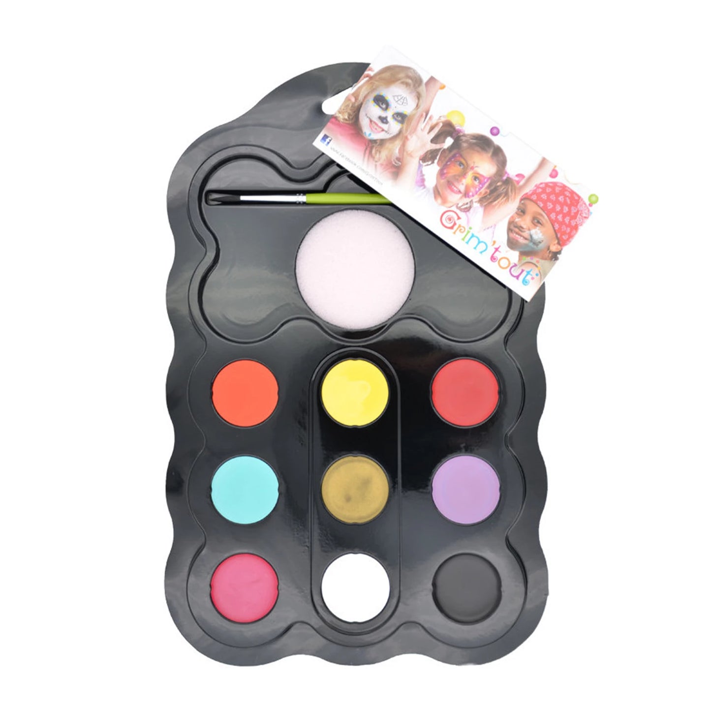 GRIM'TOUT PALETTE 9 COULEURS PRINCESSE 9X4ML