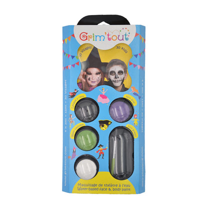 GRIM'TOUT SET COMPLETO 4 COLORI SORCIERE ET SQUELETTE 4X4ML