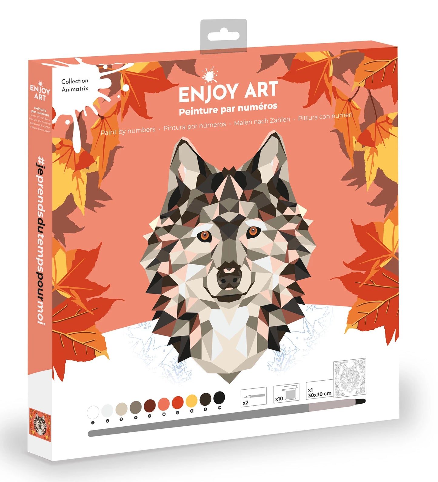 PROFITEZ DE LA PEINTURE D'ART N° 30X30CM LOUP