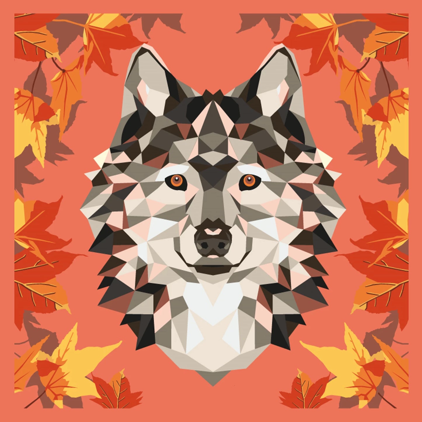 PROFITEZ DE LA PEINTURE D'ART N° 30X30CM LOUP