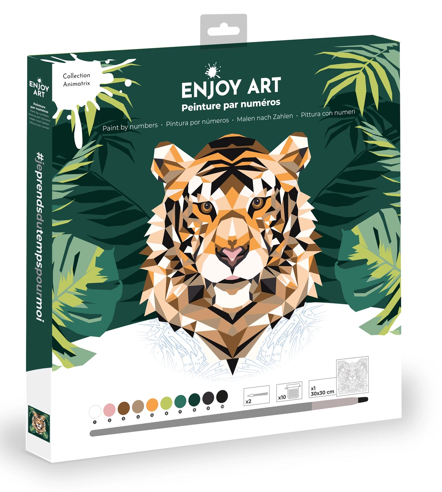 PROFITEZ DE LA PEINTURE D'ART N° 30X30CM TIGRE