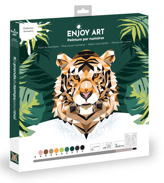 PROFITEZ DE LA PEINTURE D'ART N° 30X30CM TIGRE