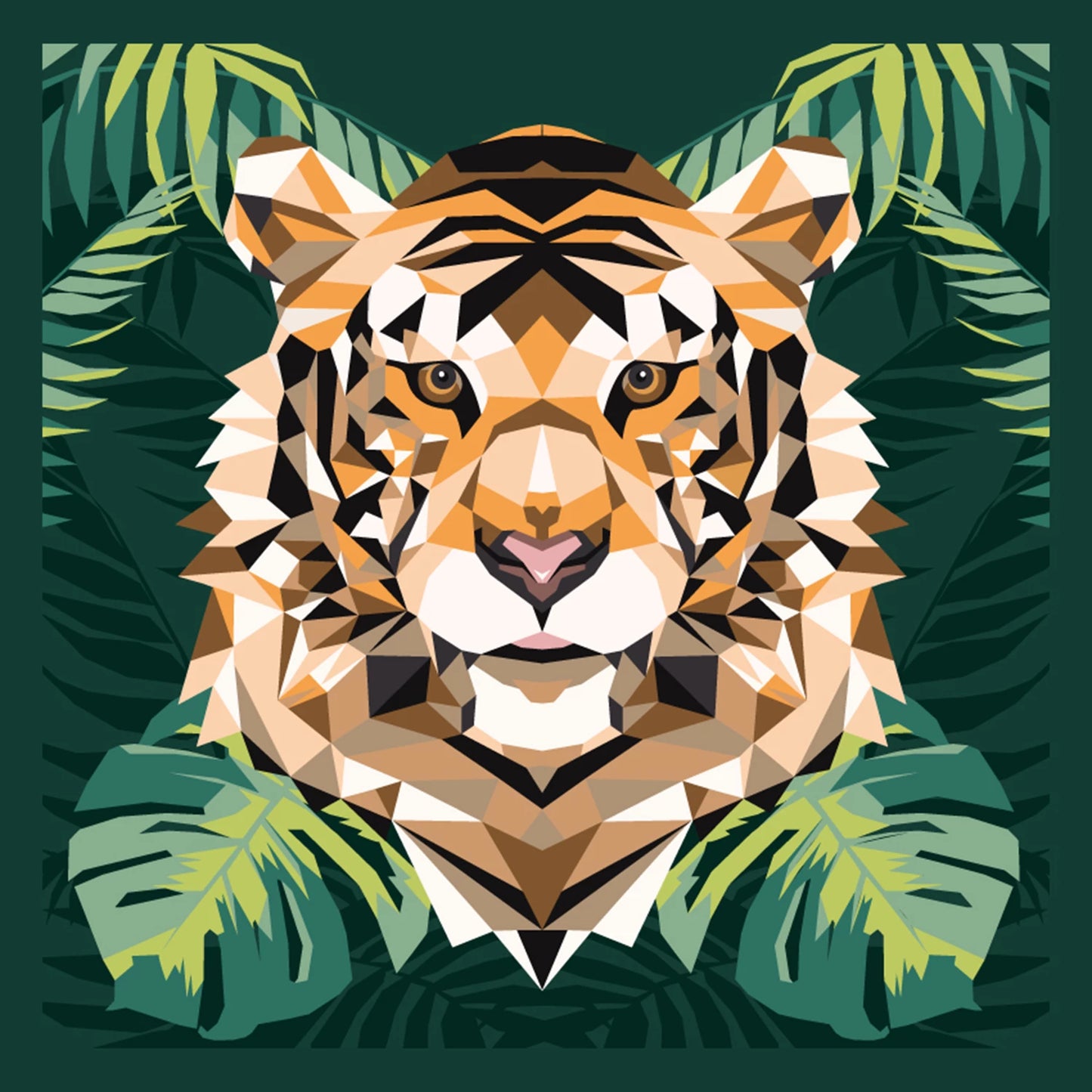 PROFITEZ DE LA PEINTURE D'ART N° 30X30CM TIGRE