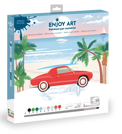 PROFITEZ DE LA PEINTURE D'ART N° 30X30CM BORD DE MER