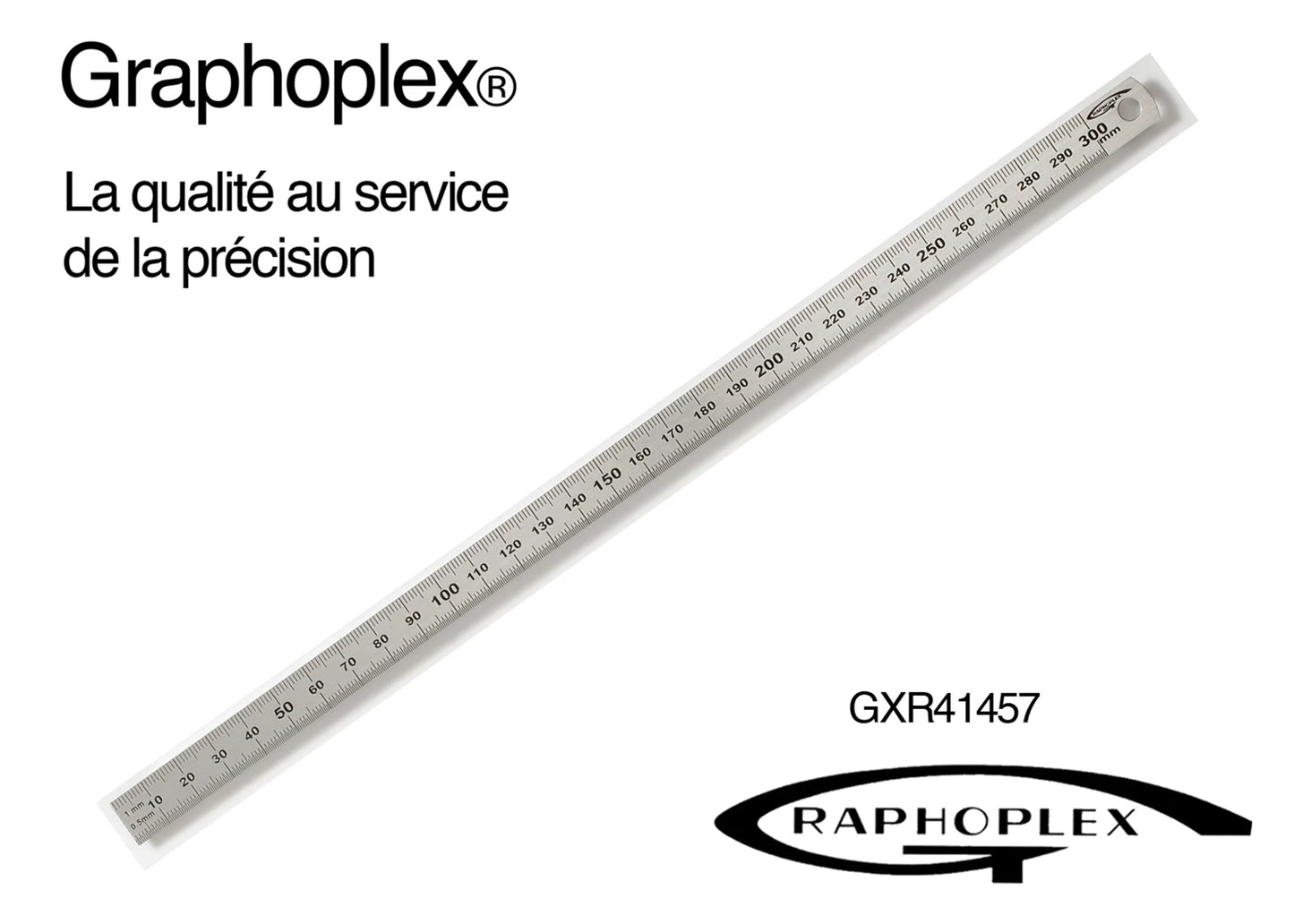 Stahllineal flexibel, doppelseitig, Stärke=0,5mm, Breite=13mm, Länge=30