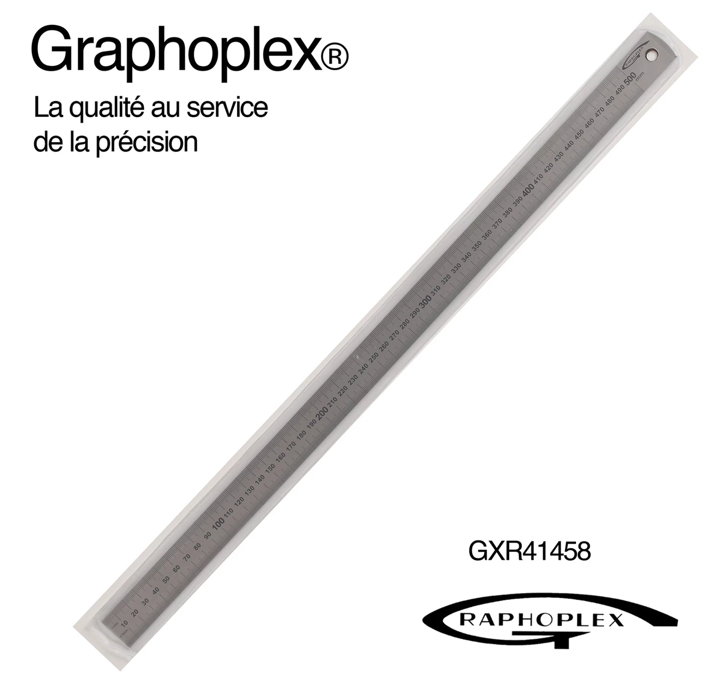RÈGLE ACIER FLEXIBLE DOUBLE FACE ÉP=0.5MM L=13MM L=50