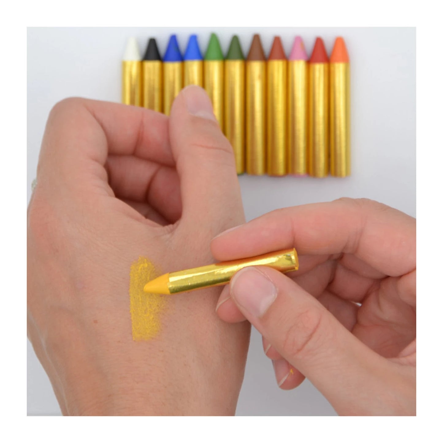 GRIM'TOUT BOITE 12 CRAYONS DE MAQUILLAGE (DIA 8.5X60MM)