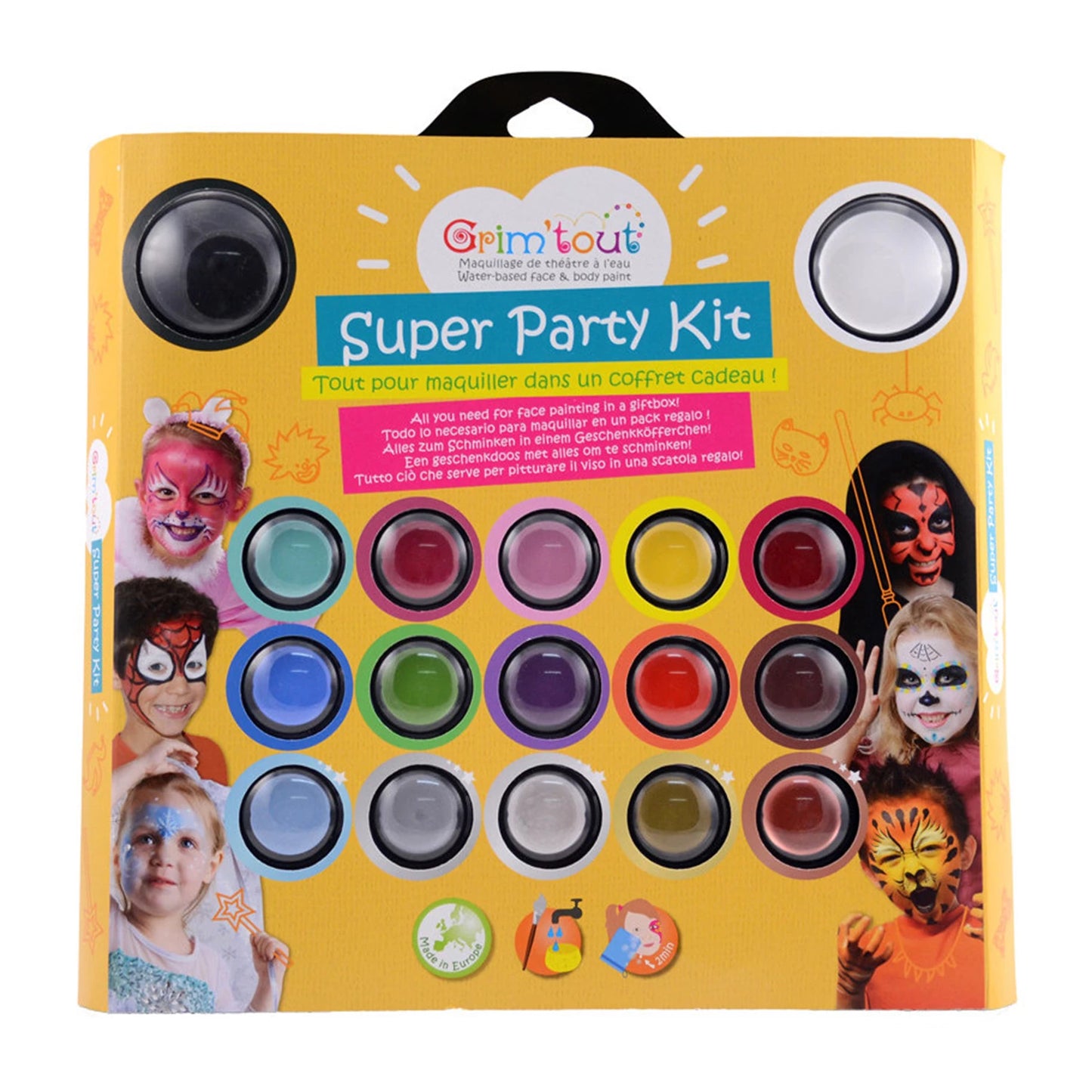 GRIM'TOUT SCHMINK-PARTY-SET 17 FARBEN