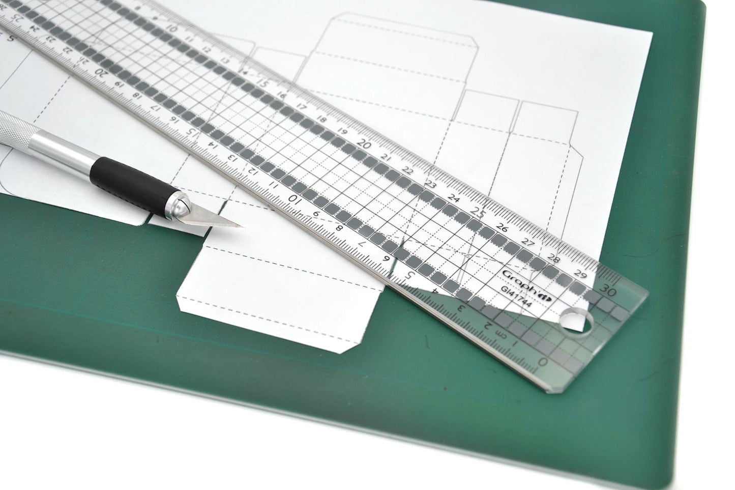 GRAPH'IT SECURE REGLE DE COUPE A4