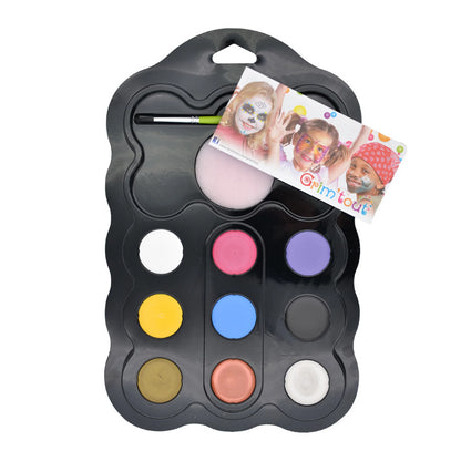 GRIM'TOUT PALETTE 9 COULEURS LICORNE 9X4ML