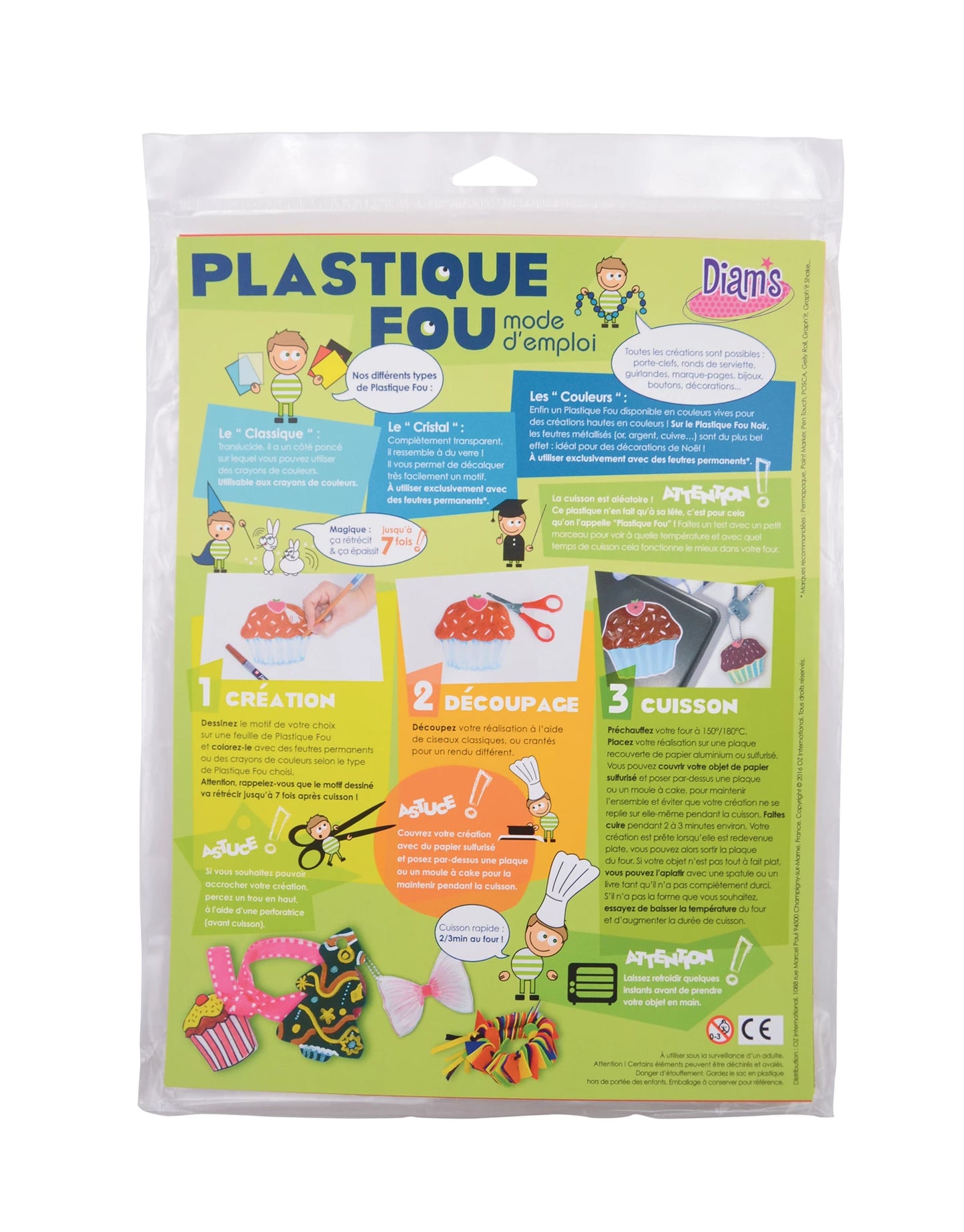 DIAM'S PLASTIQUE FOU: 30er Set farblich sortiert