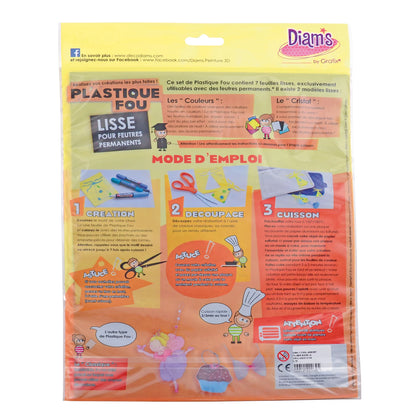 DIAM'S PLASTIQUE FOU 7 FEUILLES: ASSORTITI DI COULEURS