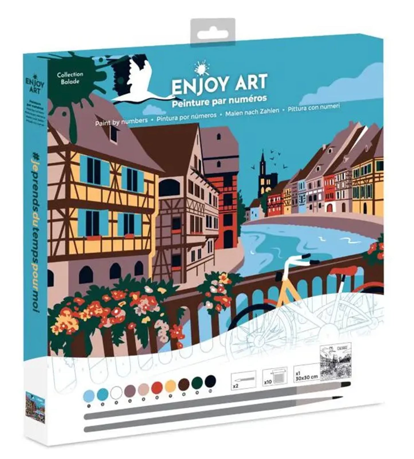 PROFITEZ DE L'ART PEINTURE N° 30X30CM BALADE ALSACE
