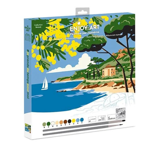 PROFITEZ DE L'ART PEINTURE N° 30X30CM BALADE CÔTE D'AZUR