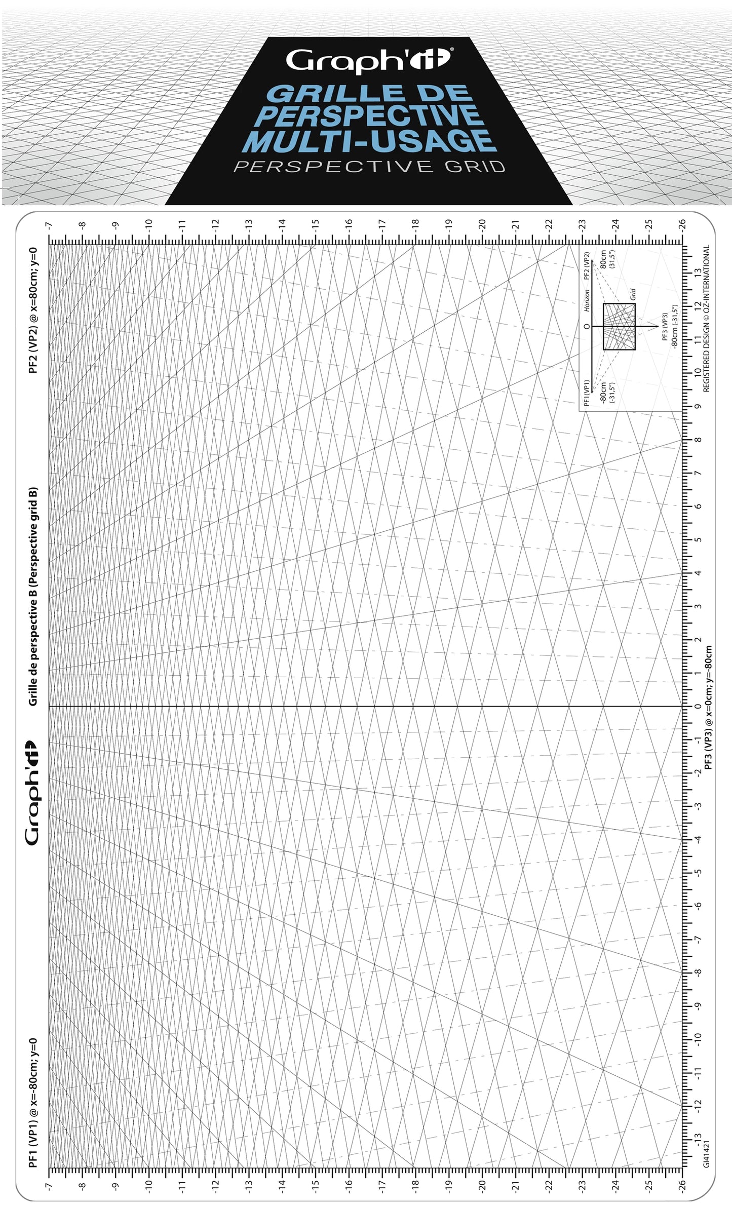 GRAPH'IT GRILLE DE PERSPECTIVE B PLONGEANTE