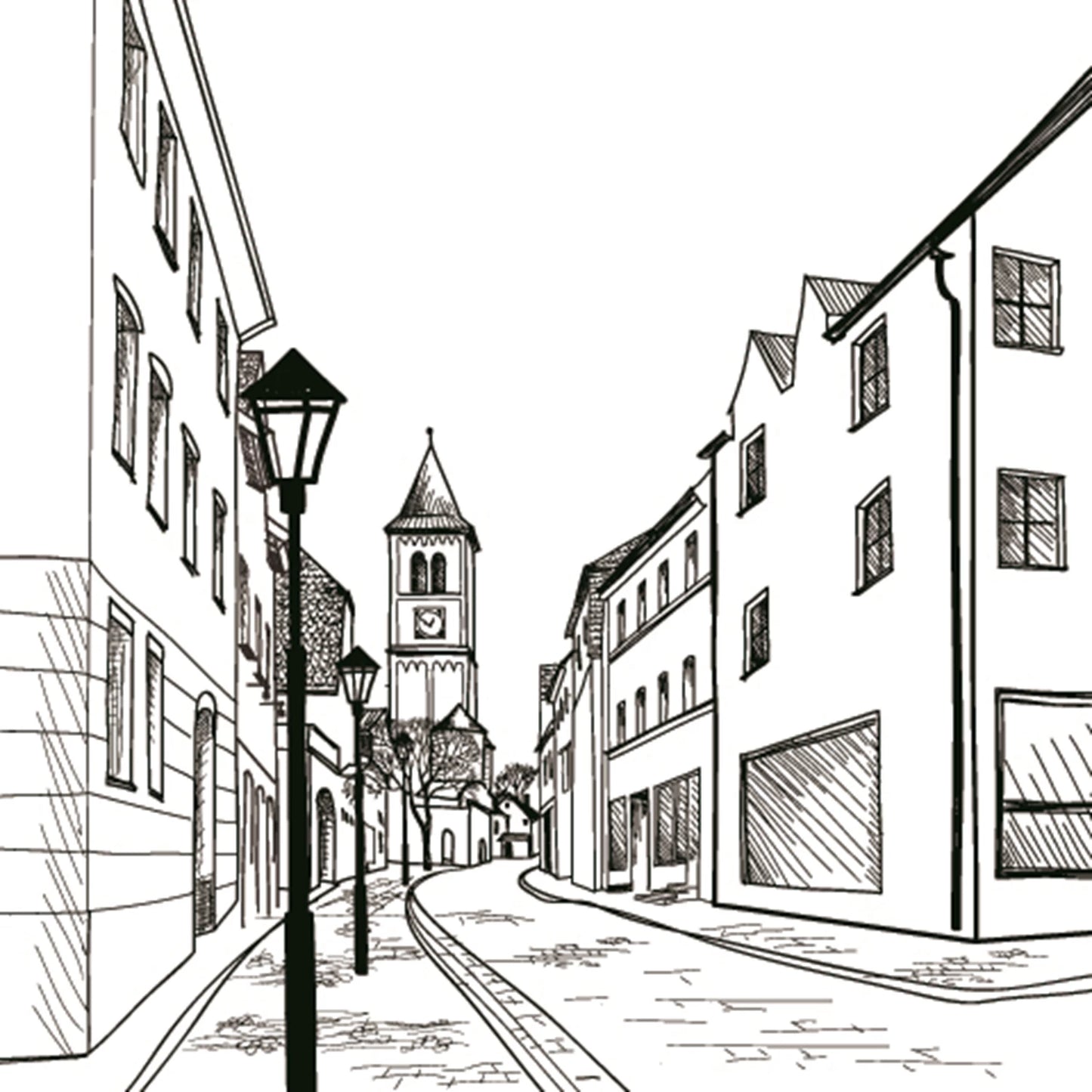 GRAPH'IT GRILLE DE PERSPECTIVE E RUE EN PERSPECTIVE FRONTALE