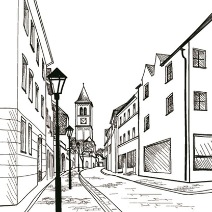 GRAPH'IT GRILLE DE PERSPECTIVE E RUE EN PERSPECTIVE FRONTALE
