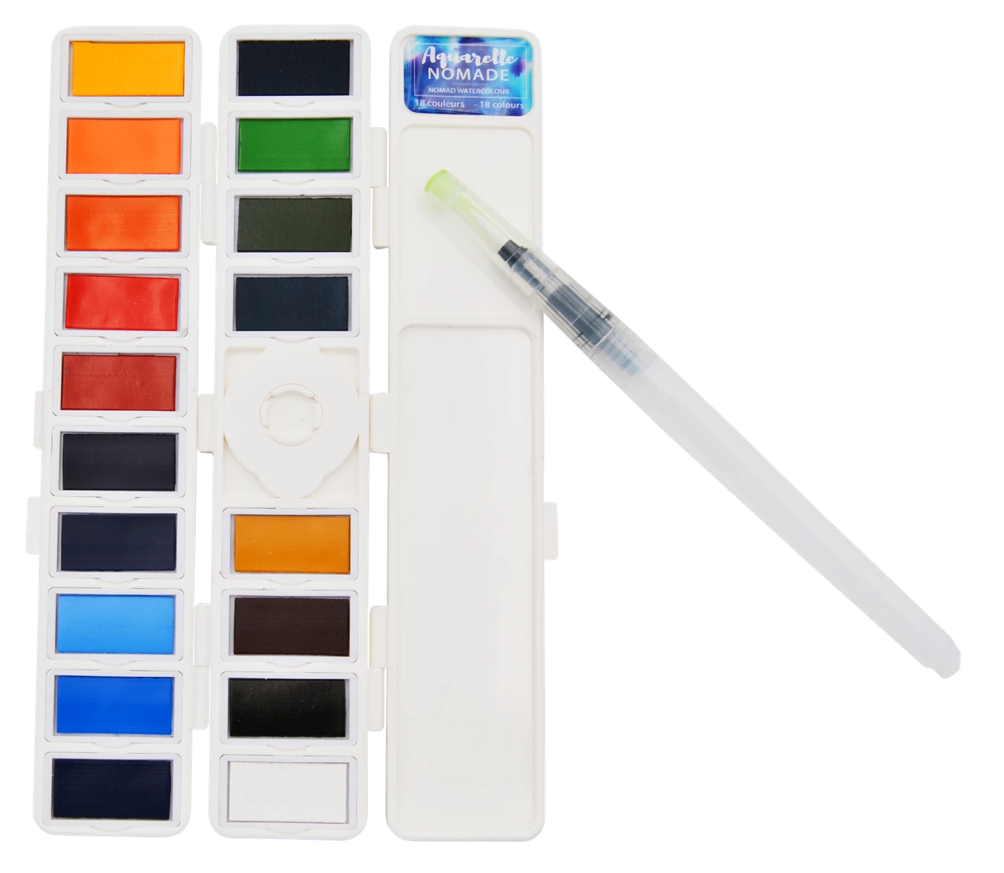 ART&GO PALETTE AQUARELLE EN ACCORDÉON 18 COULEURS
