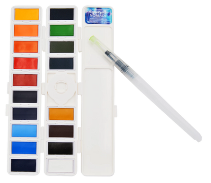 ART&GO PALETTE AQUARELLE EN ACCORDÉON 18 COULEURS