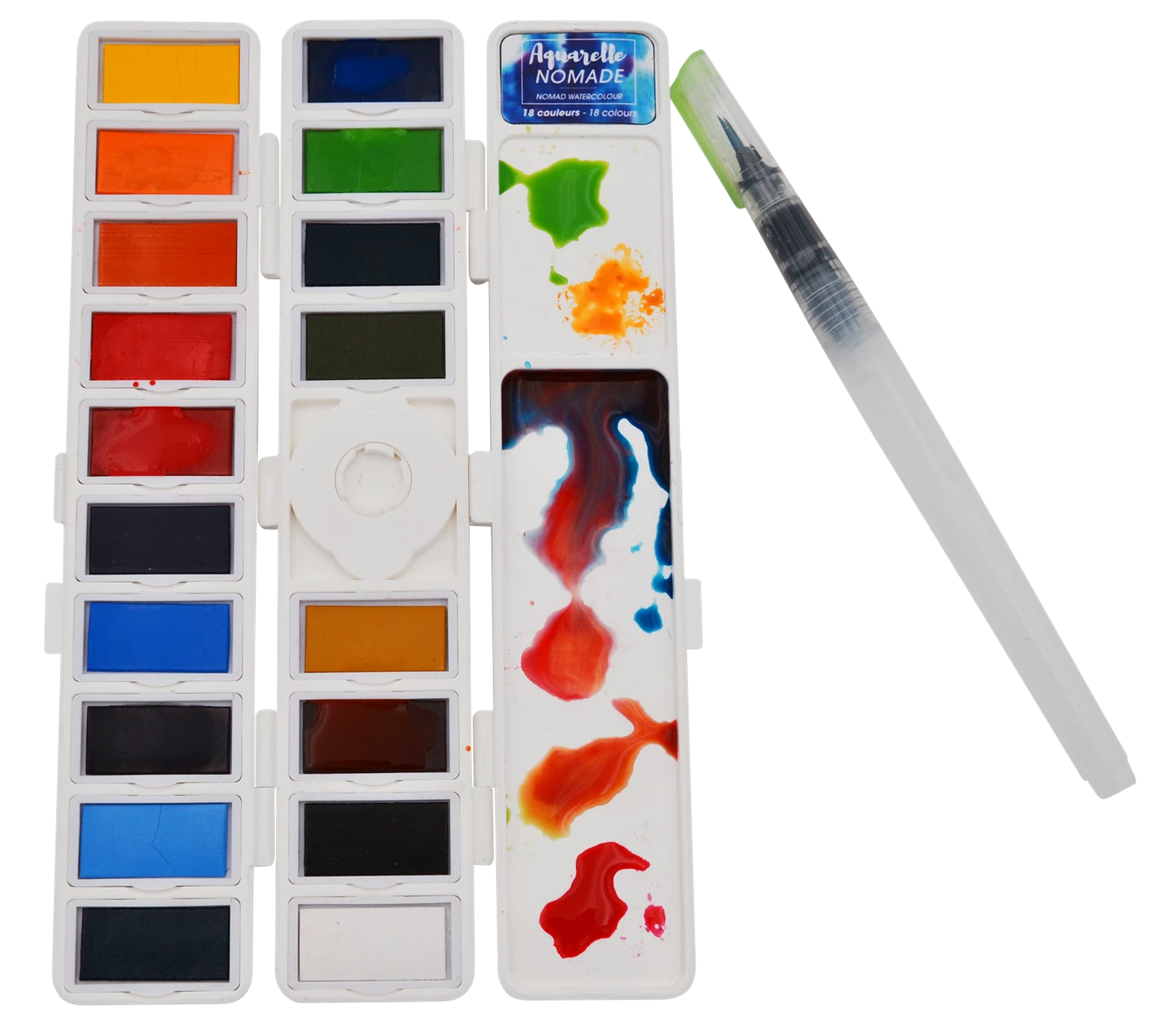 ART&GO PALETTE AQUARELLE EN ACCORDÉON 18 COULEURS