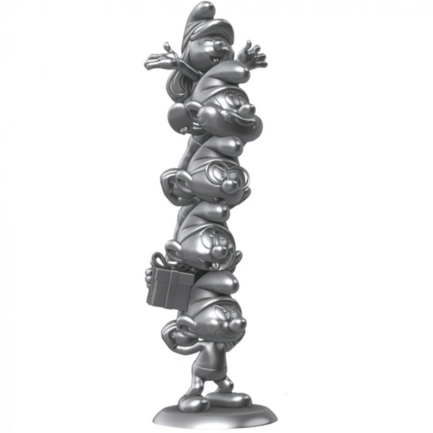 COLONNE FIG LES SCHTROUMPFS ÉDITION LIMITÉE ARGENT