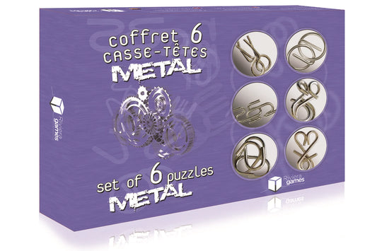 GESCHENKSET 6 METALLPUZZLE (FR-EN)