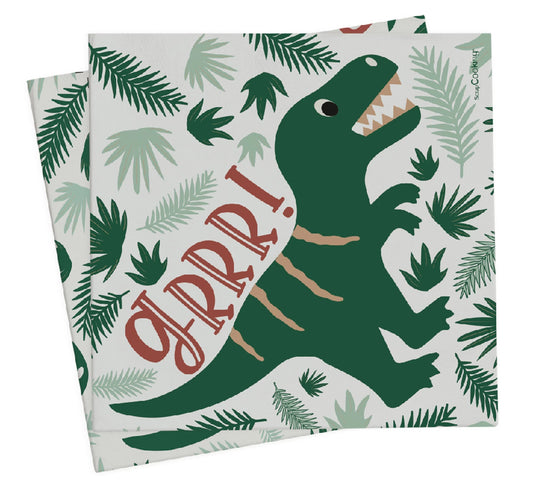 20 SERVITTEN DINO 33X33CM