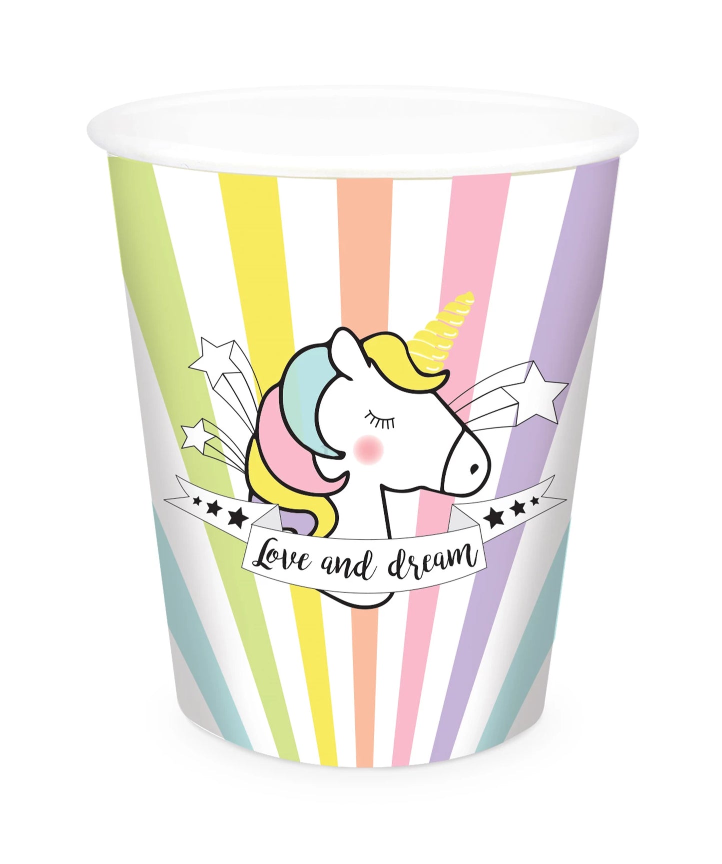 8 Gobelets Licorne 25 cl