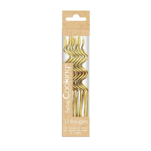 SCRAPCOOKING - SET DI 12 CANDELE A SPIRALE - F/D/I/ML