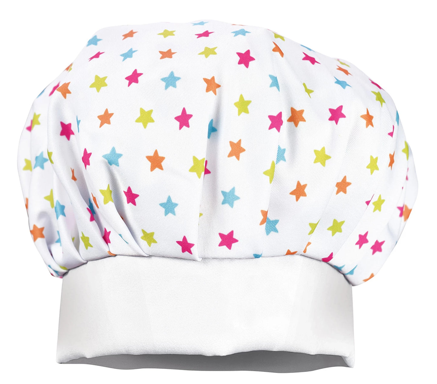 GREMBIULE + CAPPELLO DA CUOCO, STELLE, 4-10 ANNI, COTONE