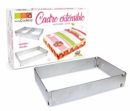 RECHTECKIGE BACKFORM AUS EDELSTAHL 18X34CM/ 27X52X5 CM