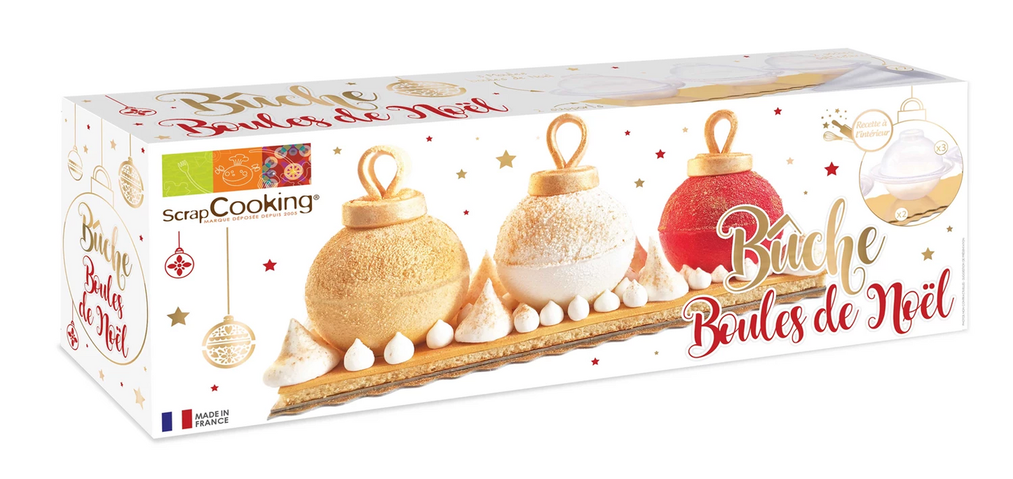 LOT DE 7 BOULES DE NOËL