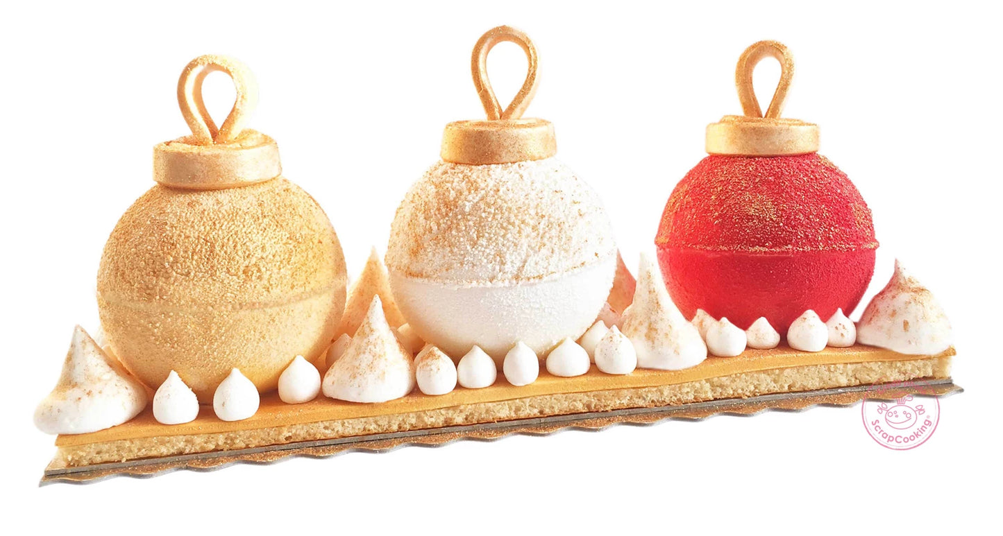 LOT DE 7 BOULES DE NOËL