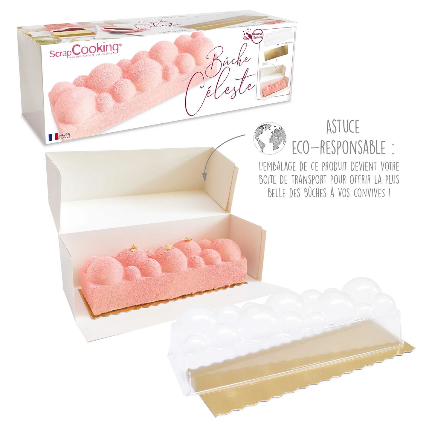MOULE CÉLESTE EN HÊTRE POUR DESSERTS GLACÉS