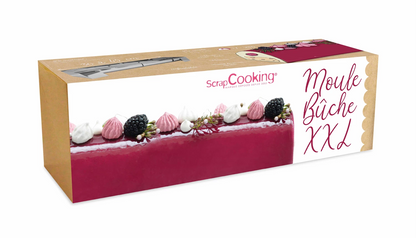 Backblech XXL aus Edelstahl und Buche