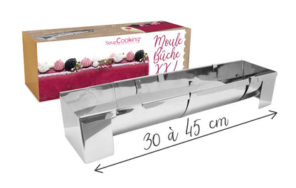 Backblech XXL aus Edelstahl und Buche