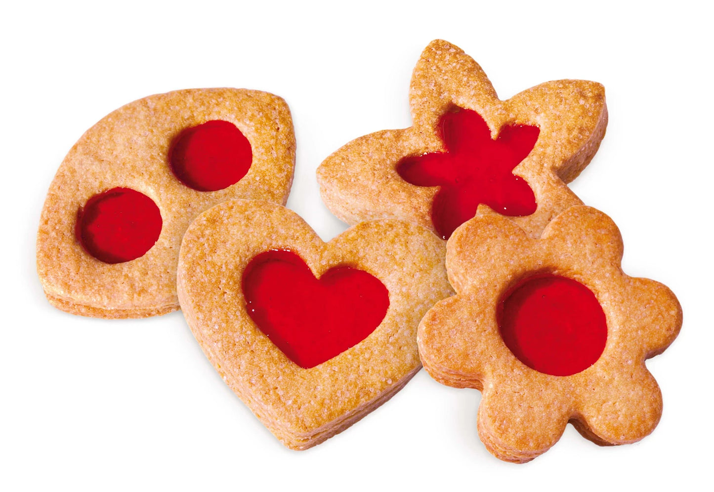 LOT DE 4 BISCUITS MAISON À LA CONFITURE