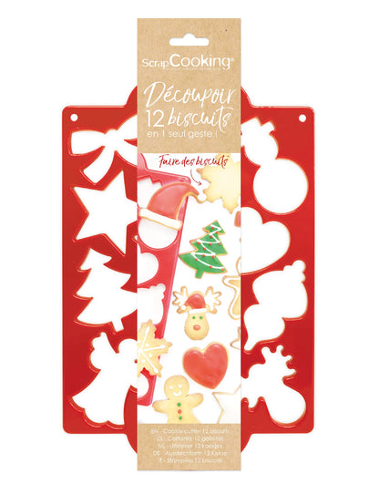 ASSIETTE DE NOËL POUR BISCUITS (12 MODÈLES)