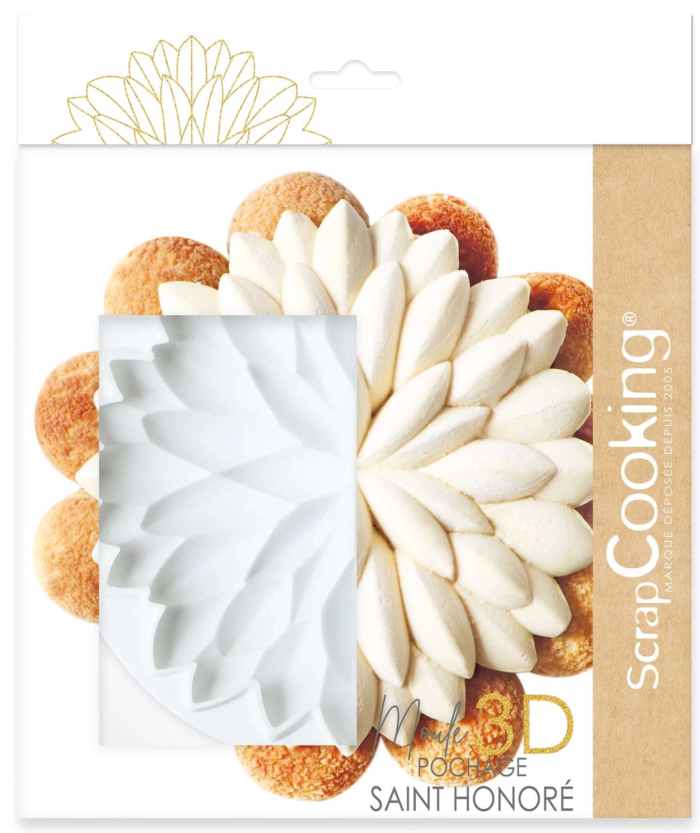 TASCA IN SILICONE 3D SAINT-HONORE DIA 20CM