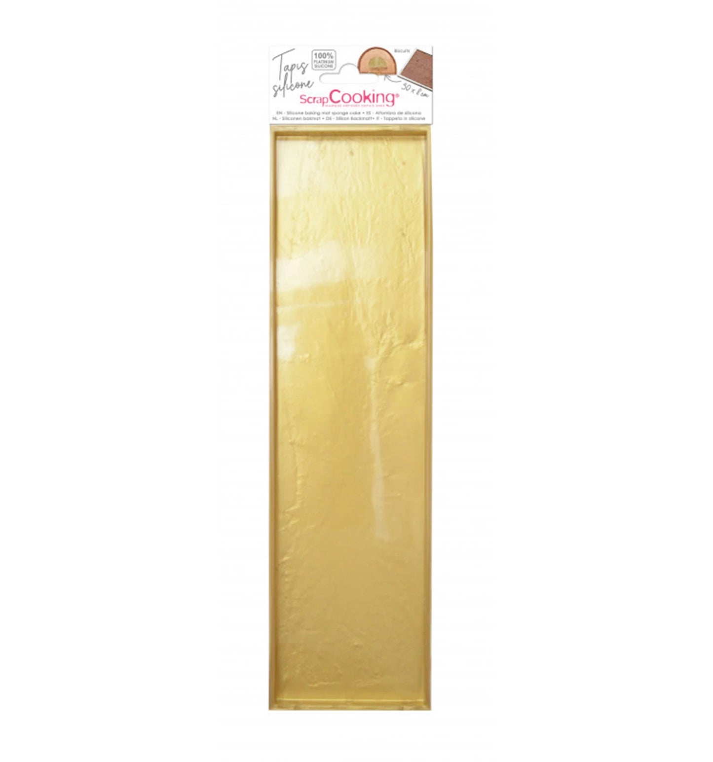 SILIKON-BACKMATTE MIT RAND 30 X 8 CM