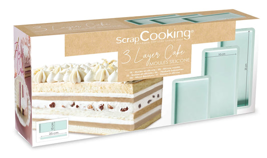 3 SILIKONFORMEN FÜR SCHICHTKUCHEN/TORTE