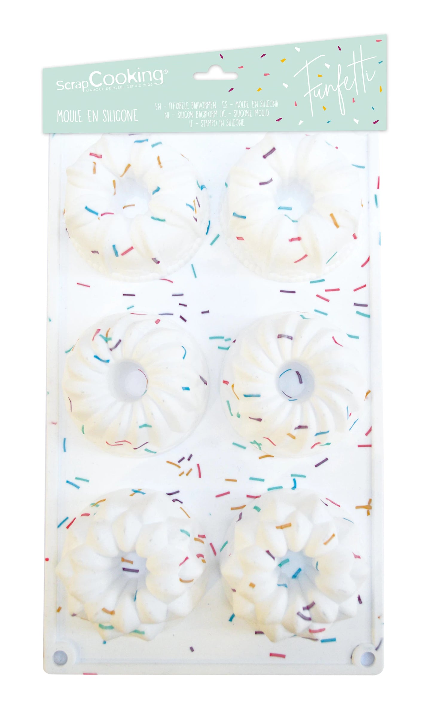 MOULE EN SILICONE 6 KOUGLOFS - FUNFETTI