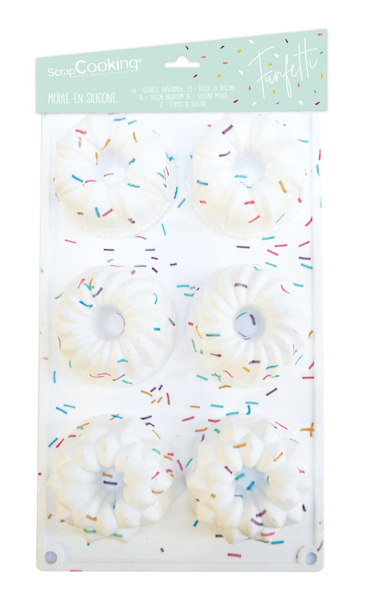 MOULE EN SILICONE 6 KOUGLOFS - FUNFETTI